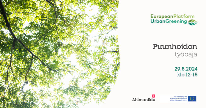 puunhoidon työpaja AhlmanEdu