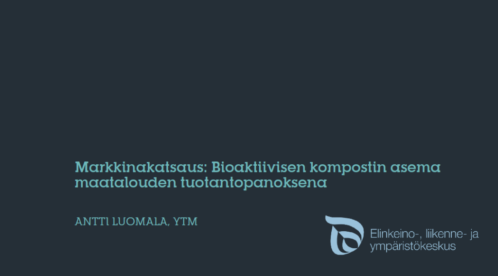 Markkinakatsaus raportin kansikuva