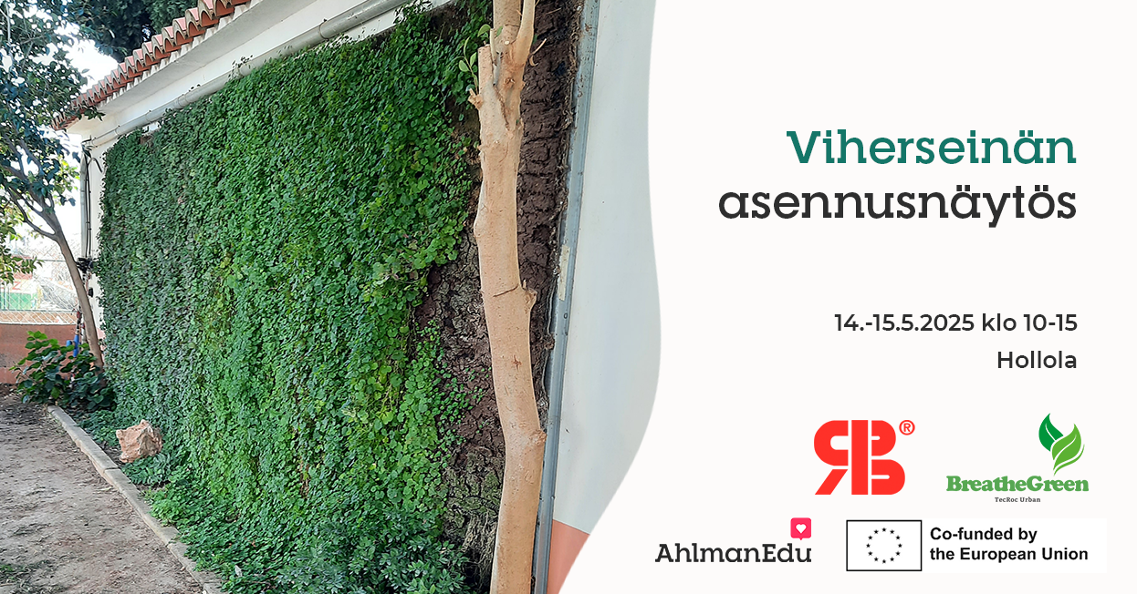 Tapahtumakuva viherseinä-työpajaan